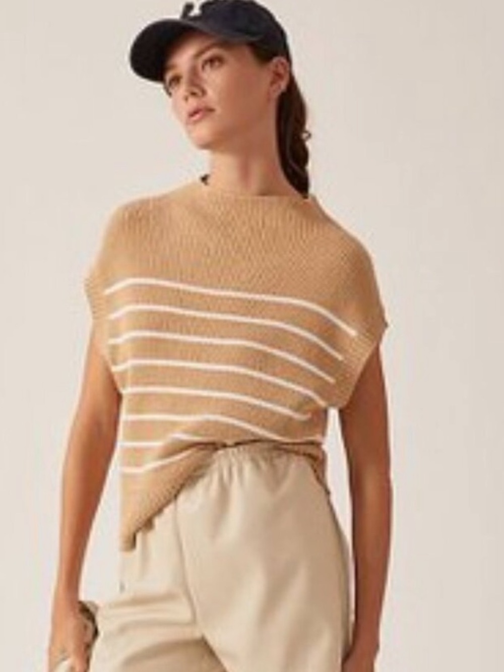 Anthropologie Maeve Amara Mockneck sweater tank size Medium